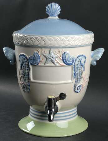 Beachcomber Beverage Crock & Lid by Pfaltzgraff