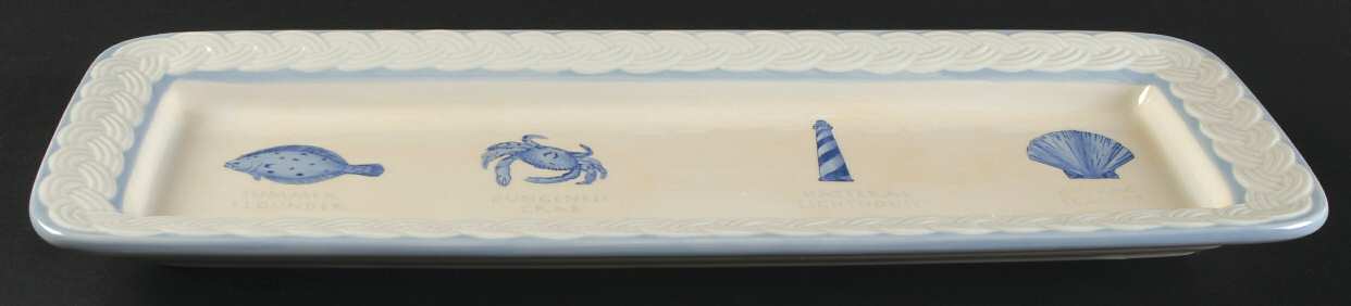 Beachcomber 16" Rectangular Serving Platter by Pfaltzgraff
