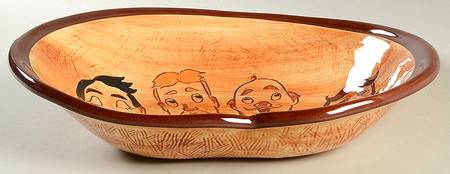 Barber Shop Quartet Pretzel Serving Bowl
