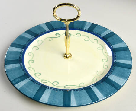 Verona Round Serving Plate with Center Handle (Dp) Hc