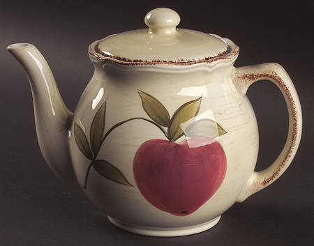 Antique Garden Teapot & Lid