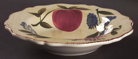 Antique Garden Soup/Cereal Bowl