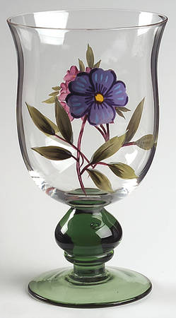 Antique Garden Glassware Goblet