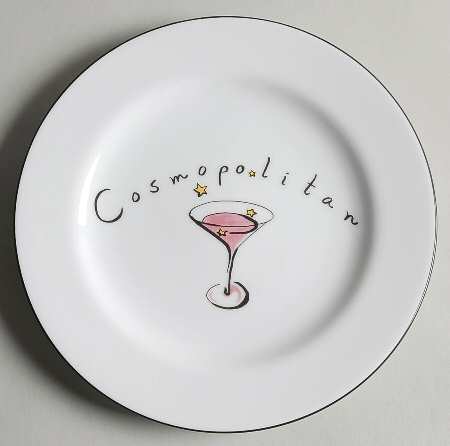 Martini Cocktail Plate
