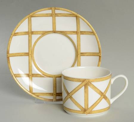 Nancy Flat Cup & Saucer Set