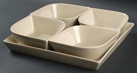 Westside Relish Dish with 5-Piece Tray & 4 Inserts