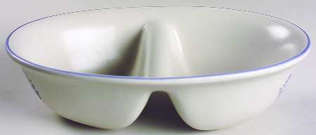 Yorktowne 10" Oval Divided Vegetable Bowl