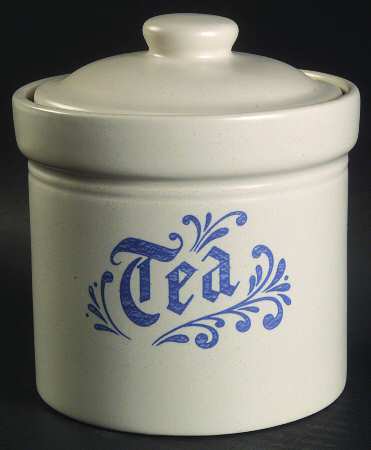 Yorktowne Tea Canister & Lid by Pfaltzgraff
