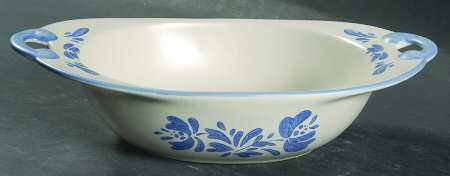 Yorktowne 11" Nesting Handled Oval Serving Bowl