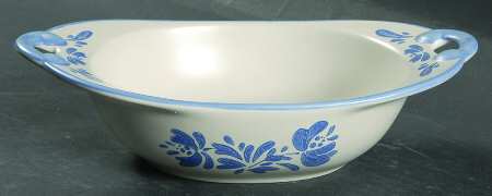 Yorktowne 9" Nesting Handled Oval  Serving Bowl