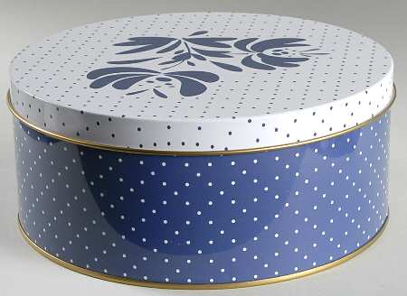Yorktowne Round Storage Tin with Lid Medium by Pfaltzgraff