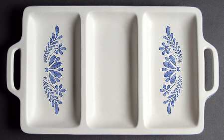 Yorktowne Divided 3 Part Handled Rectangular Server
