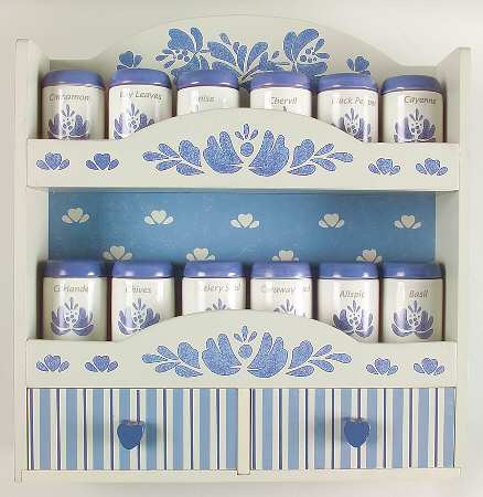 Yorktowne Spice Jar Set with Wood Stand