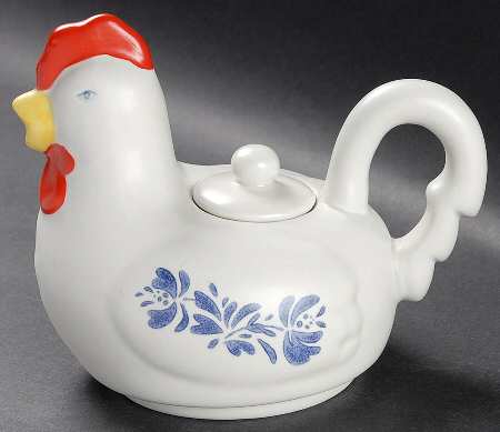 Yorktowne Sculpted Individual Teapot with Cup No Lid