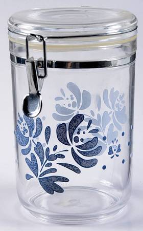 Yorktowne Medium Acrylic Storage Jar with Hinged Lid