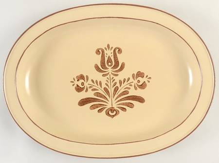 Village (Made in China) 14" Oval Serving Platter