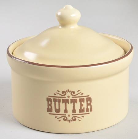 Village (Made in China) Butter Tub & Lid
