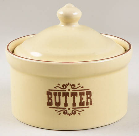 Village (Made in China) Butter Tub & Lid