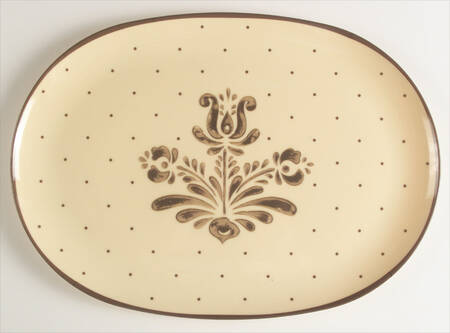 Village (Made in China) 15" Melamine Oval Serving Platter