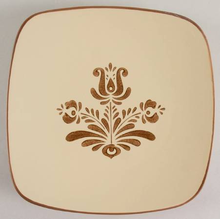 Village (Made in China) Square Dinner Plate