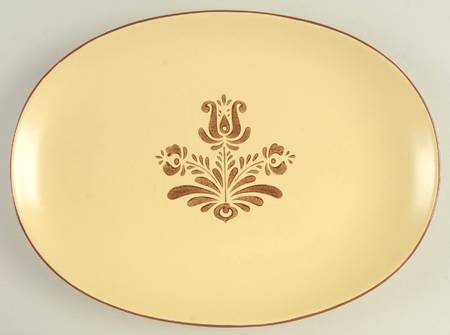 Village (Made in China) 12" Oval Serving Platter