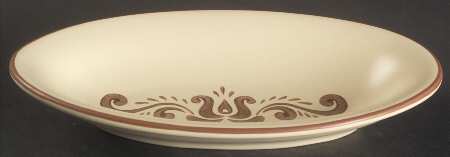 Village (Made in China) Oval Dessert Bowl