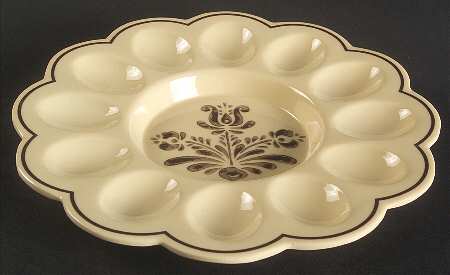 Village (Made in China) Melamine Deviled Egg Plate