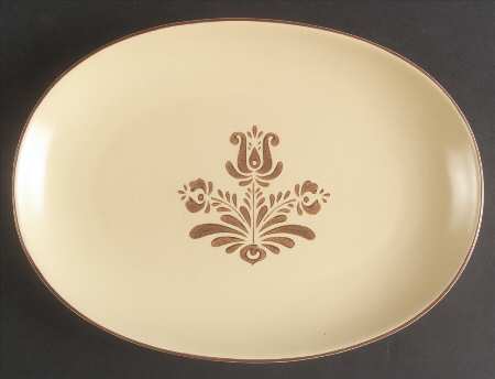 Village (Made in China) 12" Oval Steak Platter
