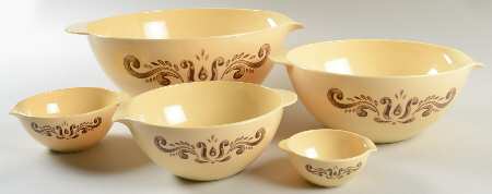 Village (Made in China) (Set of 5) Nesting Melamine Mixing Bowls