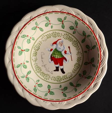 Merriweather Christmas Sculpted Cookie Plate