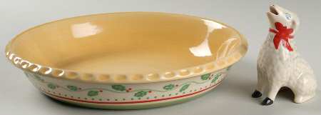 Merriweather Christmas 9" Pie Baking Plate with Pie Sheep