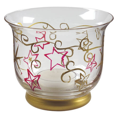 Holiday Cheer 3" Glass Votive Candleholder