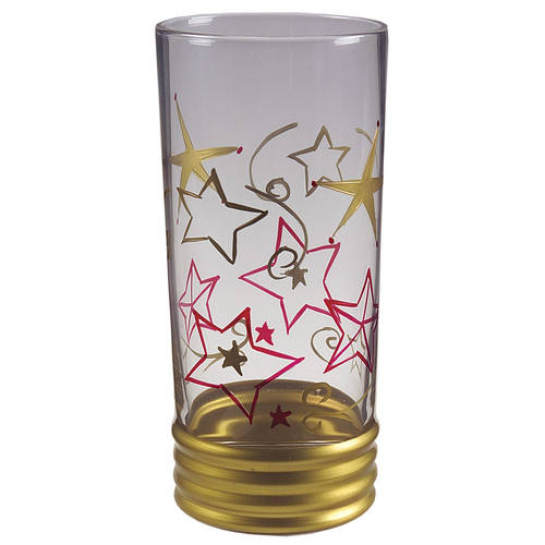 Holiday Cheer 20 Oz Handpainted Glassware Cooler