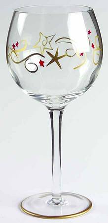 Holiday Cheer Handpainted Glassware Wine