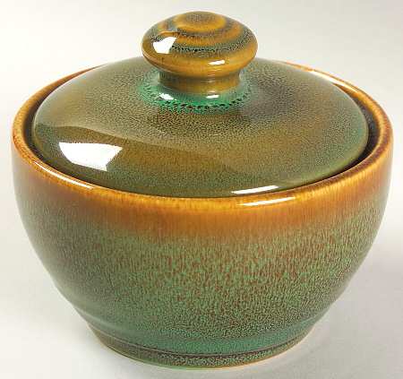 Mint Mocha Sugar Bowl & Lid