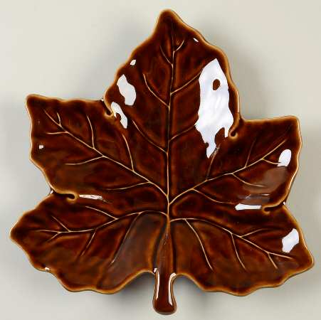 Harvest Leaf Leaf Shape Salad Plate