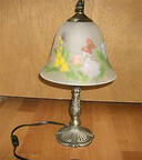 Vintage Garden 14" Electric Lamp & Shade