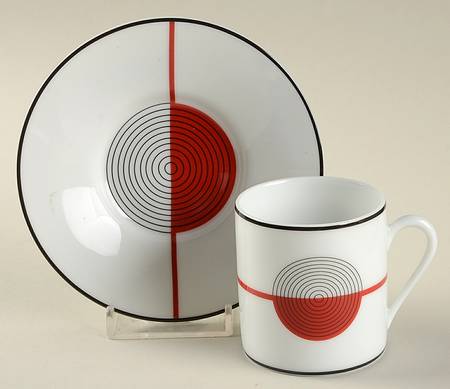 Initiales Flat Demitasse Cup & Saucer Set