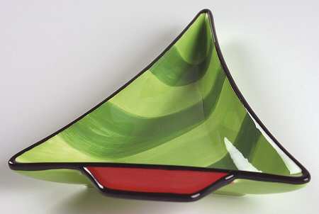 Mondrian Christmas Tree Shaped Snack Plate