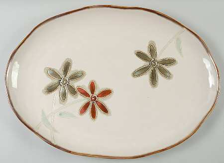 Petals 19" Oval Serving Platter