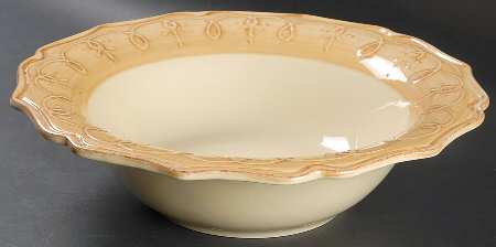 Gemma Baroque Honey 13" Pasta Serving Bowl