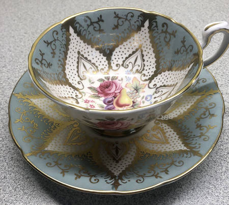 F144 Footed Cup & Saucer Set