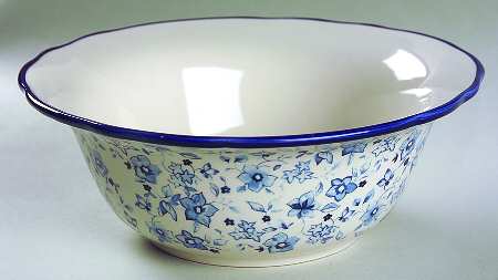 Blue Meadow (Scalloped) Soup/Cereal Bowl