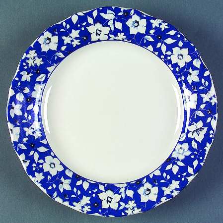 Blue Meadow (Scalloped) Salad/Dessert Plate