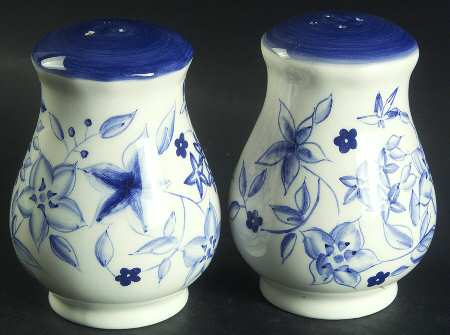 Blue Meadow (Scalloped) Salt & Pepper Set