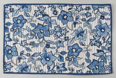 Blue Meadow (Scalloped) Cloth Placemat