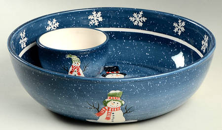 Blizzard Snowman (2 Piece) Chip & Dip Set