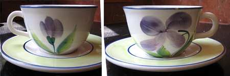 PIZ4 Flat Cup & Saucer Set