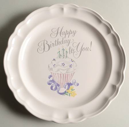 PFA69 "Happy Birthday" Dinner Plate