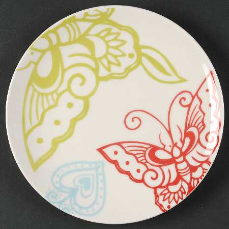 Graphic Garden Salad/Dessert Plate
